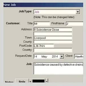 job-system screenshot