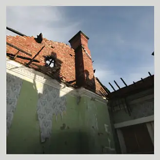 extensive-damage to house